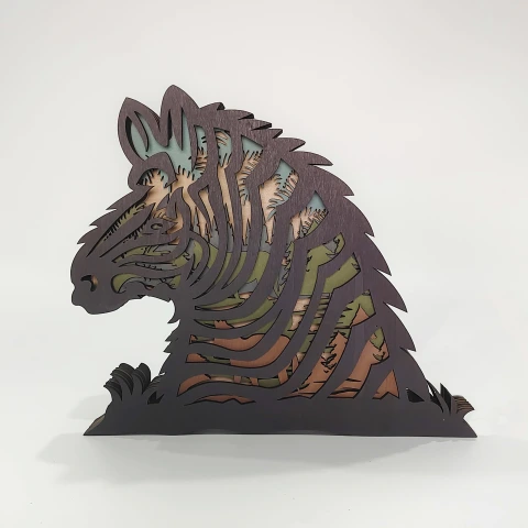 HOT SALE🔥-Zebra Head Wooden Carving Gift